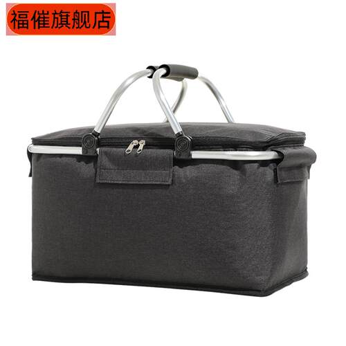 户外保温铝箔加厚野餐篮牛津布