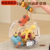 收纳桶玩具收纳筒儿童毛绒玩偶布娃娃公仔透明可坐收纳凳