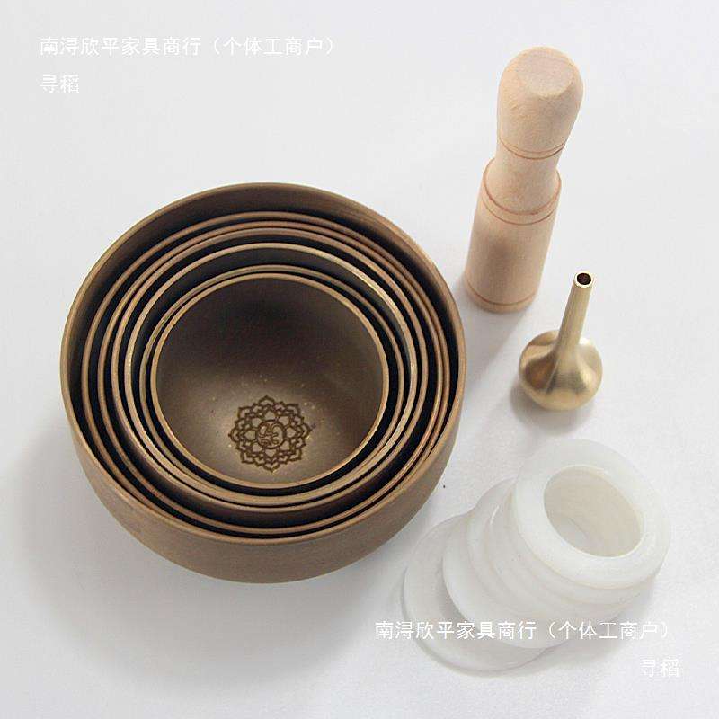 迷你版颂钵套钵7件套禅音钵梵音钵磬瑜珈冥想静心禅意