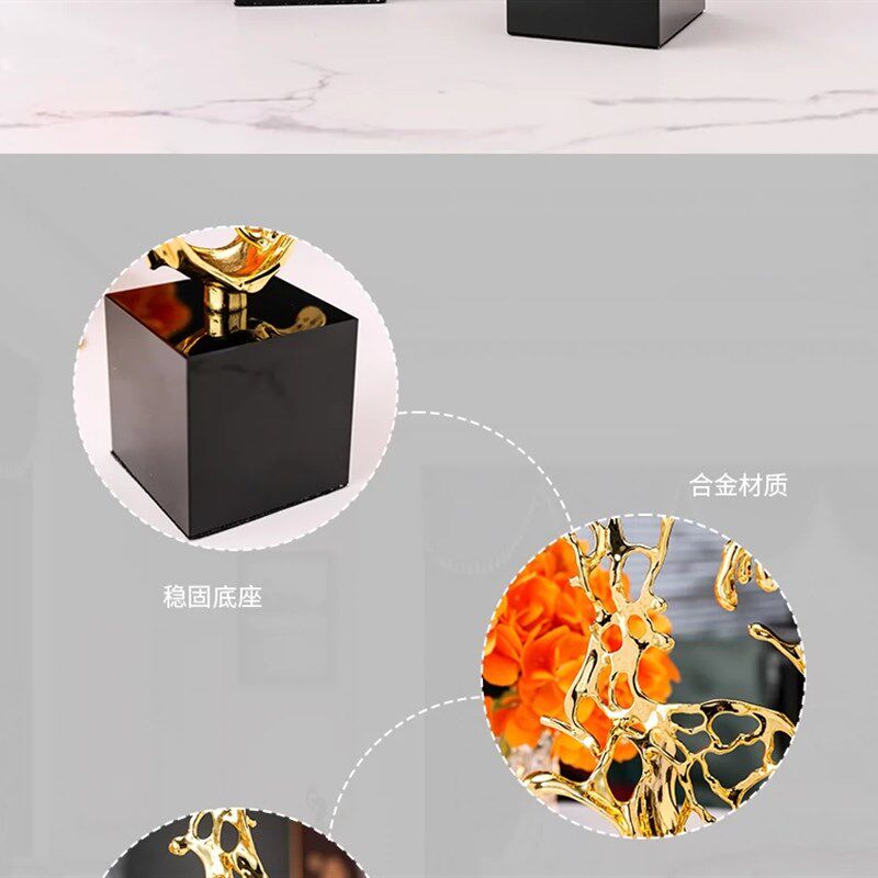 珐琅彩金鱼摆件锦鲤鱼摆件客厅玄关酒柜办公室高档乔迁装饰品摆件