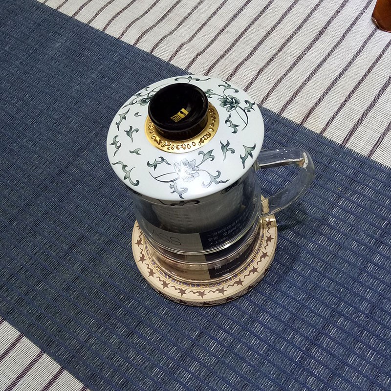 国际 生肖陶瓷杯垫隔热 圆形杯托壶托 隔热垫子 壶垫茶杯垫