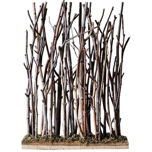 掬涵 天然榛木屏风 花艺树丛干枝摆件 桌面地面装饰橱窗造景