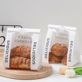 450克切片吐司包装 袋面包泡芙烘焙餐包纸袋饼干小甜品打包外送袋