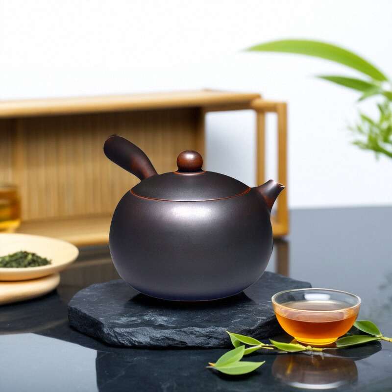 唐羽侧把壶钦州坭兴陶茶壶家用纯手工茶具窑变壶紫泥紫砂工艺泡茶