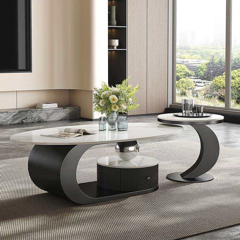 意式轻奢岩板茶几椭圆形客厅家用小户型极简大小组合带抽2024新款,模玩/动漫/周边/娃圈三坑/桌游,模型制作工具/辅料耗材,淘宝优惠券,粉丝福利购,淘宝优惠卷