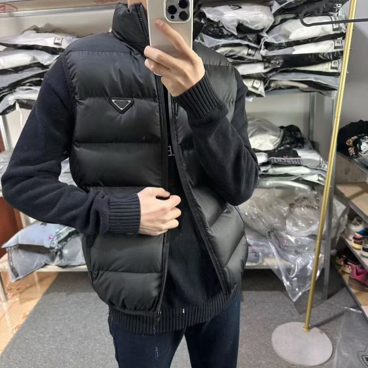 冬季男女保暖防水羽绒棉马甲