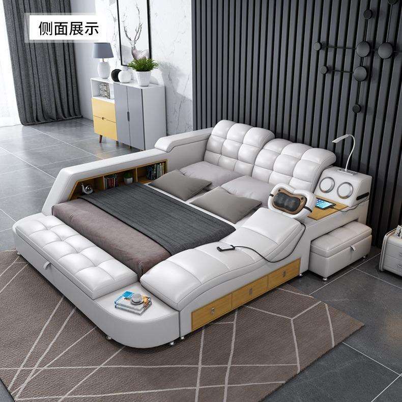 顺德家具厂卧室婚床家具榻榻米智能按摩主卧双床青少年床酒店