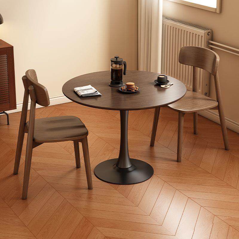 复古胡桃木色圆形实木小圆桌餐桌家用小户型咖啡阳台中古洽谈桌子,模玩/动漫/周边/娃圈三坑/桌游,模型制作工具/辅料耗材,淘宝优惠券,粉丝福利购,淘宝优惠卷