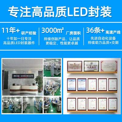 EMC支架5050高亮5054灯珠白光RA显指CRI70/80/85/90/95/97/98/99