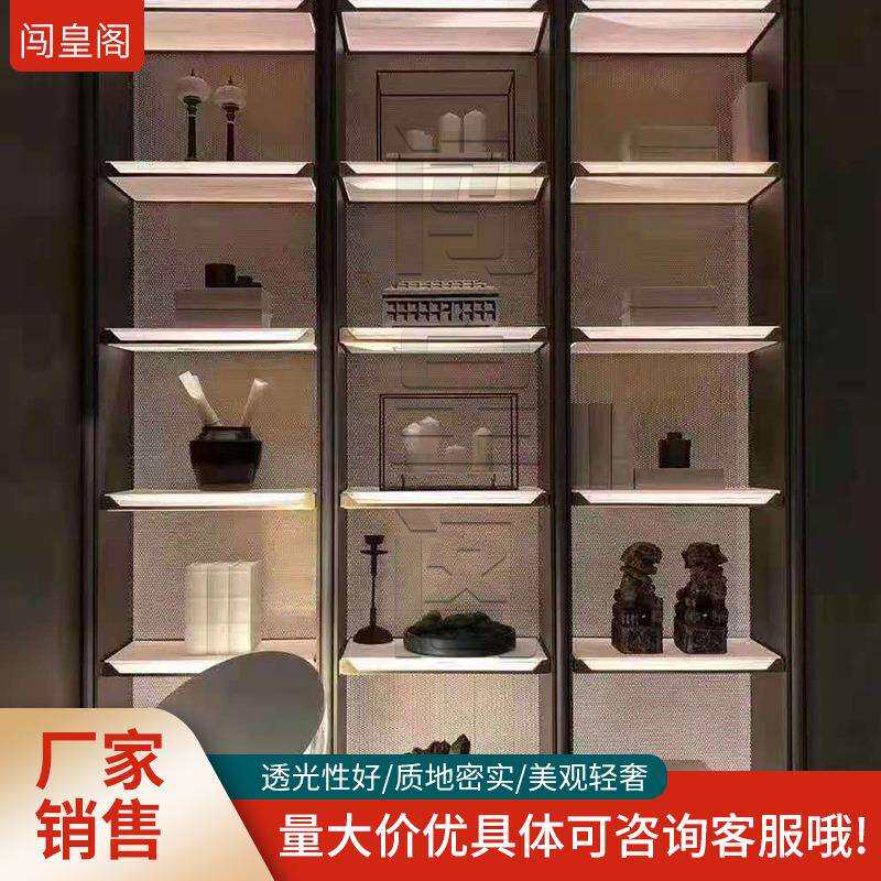 广东透光石透光板发光层板发光置物板简易发光层板隔板厂家定制