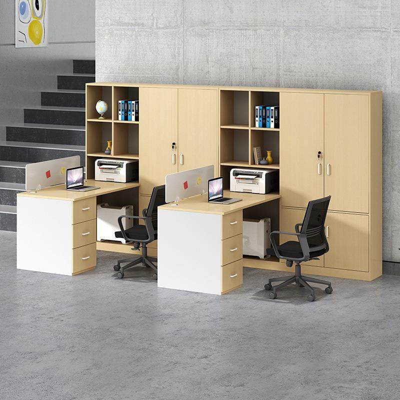 现代创意公司财务主管会计双人位职员办公桌高柜组合1.5m米电脑桌,模玩/动漫/周边/娃圈三坑/桌游,模型制作工具/辅料耗材,淘宝优惠券,粉丝福利购,淘宝优惠卷