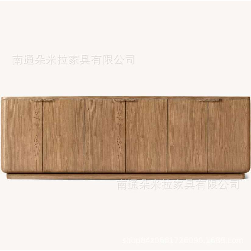 RH美式乡村复古实木餐边柜入户玄关柜家用储物柜收纳柜