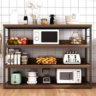 货架置物架多层收纳架落地家用客厅展示架简易书架钢木储物柜架子