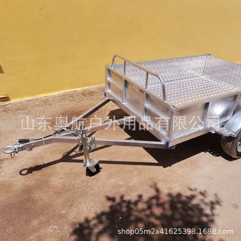房车专用拖挂车平板车 ATV UTV平板自驾游挂式拖车平板车