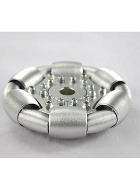 100mm铝全向轮（omnidirectionalwheels)单片90°铝轮14179S