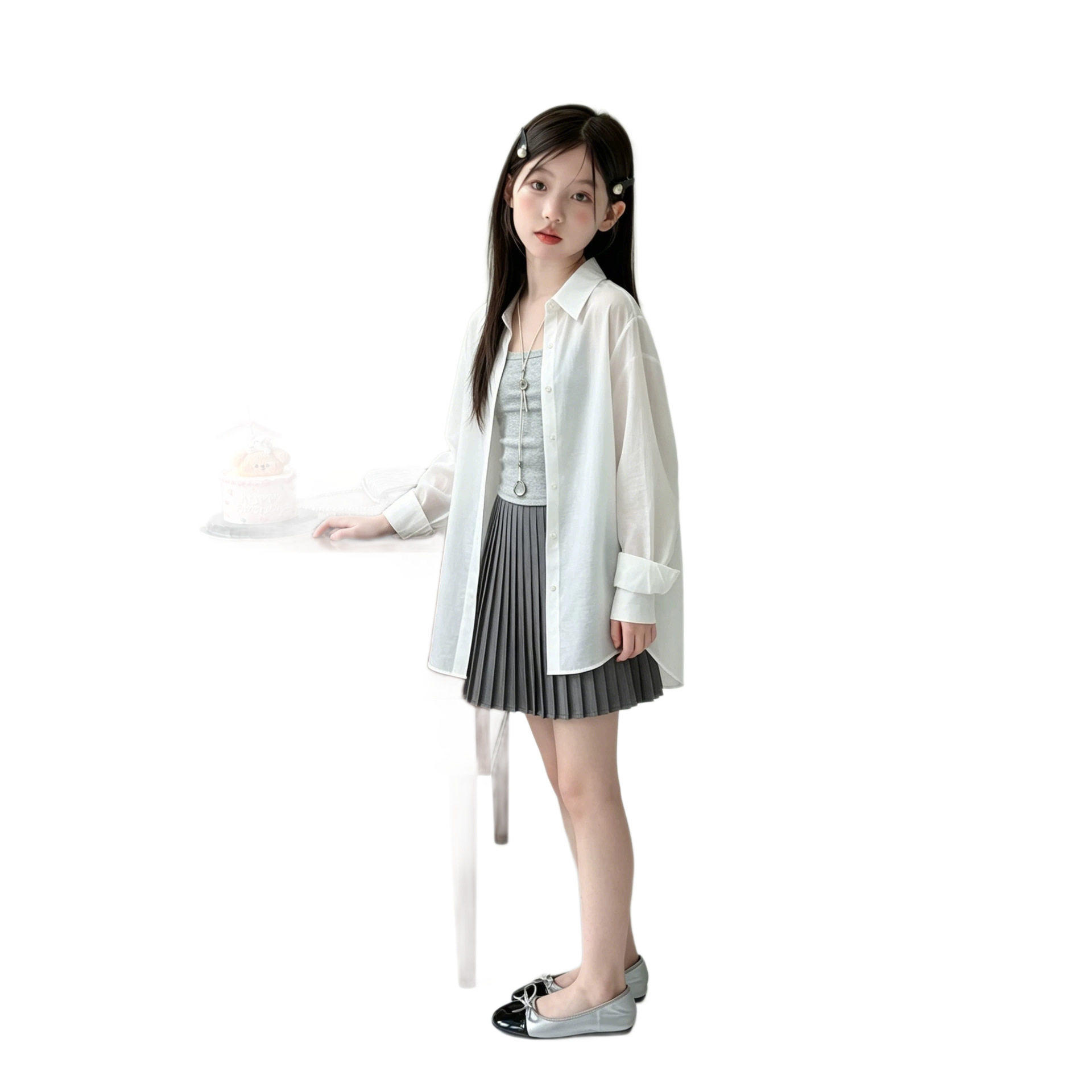 2026新款亲子装母女防晒衬衫套装夏季海边度假韩系宽松薄款防晒衣