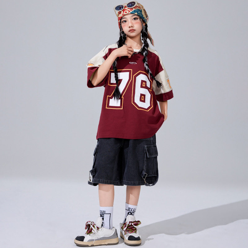 2026新款街舞儿童潮服小学生运动会hiphop演出服男童走秀嘻