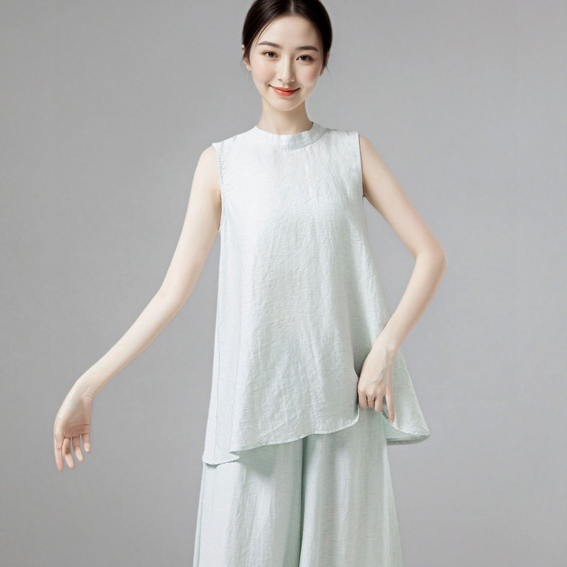 2026新款舞蹈练功服套装女现代舞上衣无袖古典舞裤子中国舞阔腿裤