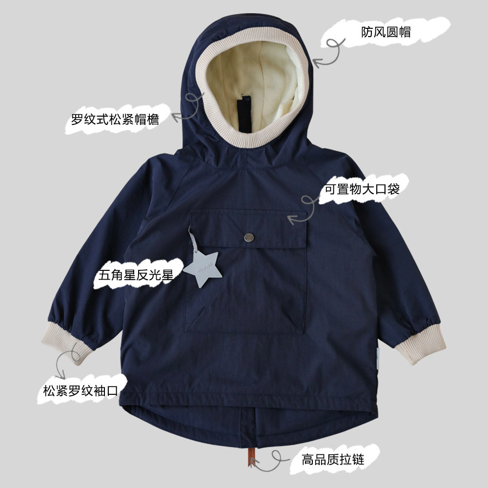 2025新款宝宝加绒风衣秋季婴幼儿圆帽防风外套男童女童洋气连,童装/婴儿装/亲子装,风衣,淘宝优惠券,粉丝福利购,淘宝优惠卷