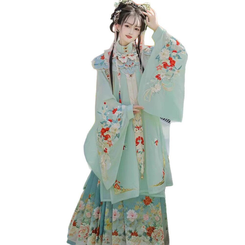 2026新款汉虞葵汉服来料定制加工上袄大袖衫襦裙马面裙褙子工费定