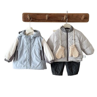 2025新款男宝三合一羽绒连帽冲锋衣冬婴幼儿羽绒内胆男童连帽