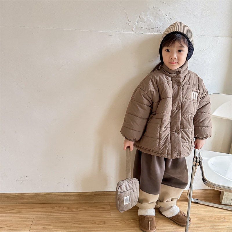 2025新款童装秋冬儿童冬装韩版加绒加厚棉衣女童冬款外套棉服