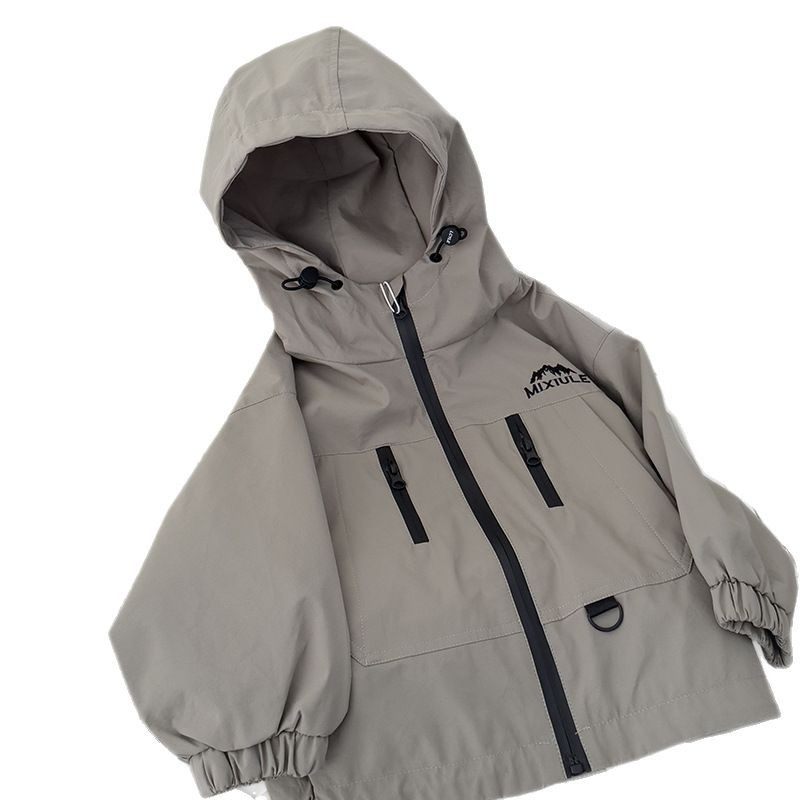 2025新款男童外套冲锋衣春装洋气上衣中小童男孩户外防风连帽,童装/婴儿装/亲子装,儿童滑雪服,淘宝优惠券,粉丝福利购,淘宝优惠卷