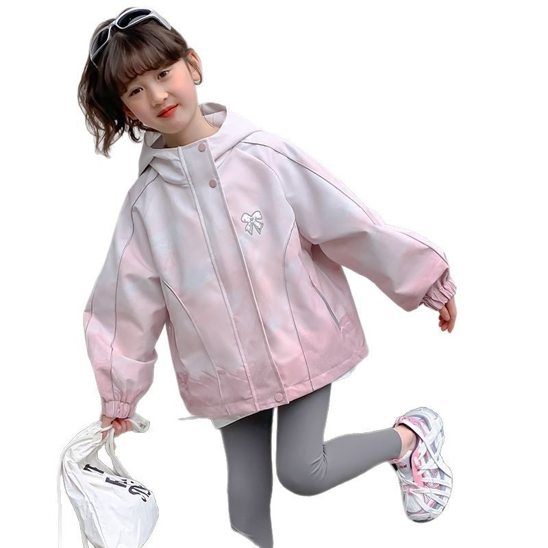 2025新款女童防风外套秋季儿童韩版洋气冲锋衣中大童秋装夹克,童装/婴儿装/亲子装,儿童冲锋衣,淘宝优惠券,粉丝福利购,淘宝优惠卷