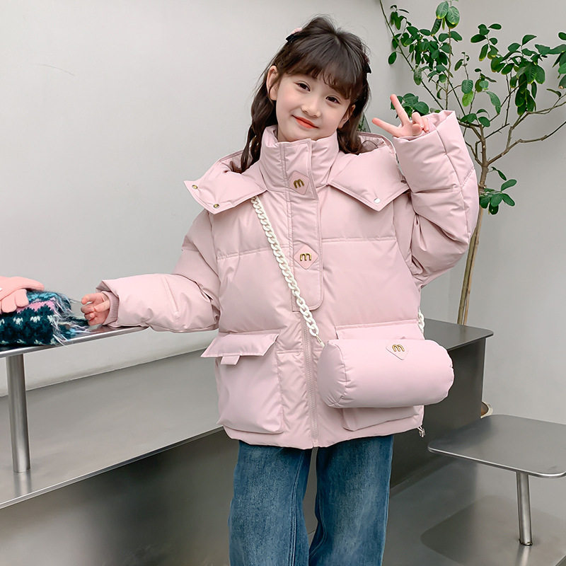 2025新款女童免洗棉衣冬季儿童韩版羽绒棉服中大童冬装棉袄外
