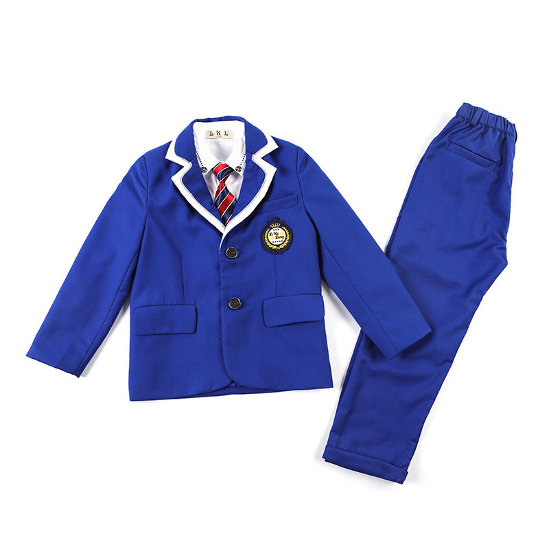 2026新款童装中小学生校服欧美英伦风学院制服五件套裤套装裙套装