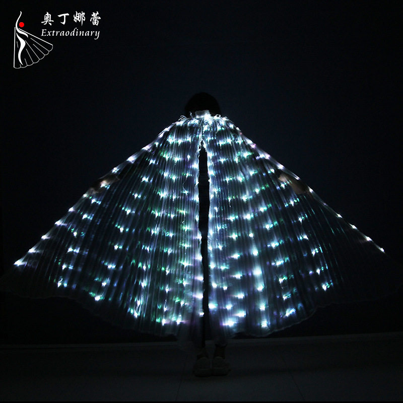 2026新款奥丁娜蕾LED发光翅膀舞翅开叉360度翅膀跳舞大蝴蝶