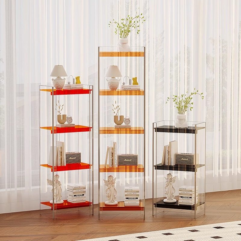 展示柜书架透明亚克力书架窄柜防尘书柜置物收纳架客厅落地置物柜,住宅家具,家用陈列柜,淘宝优惠券,粉丝福利购,淘宝优惠卷