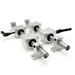 光轴直线锁紧定位导轨滑块光杆木工推台锯滑道12 35U