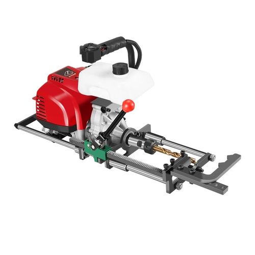 新款电启动四冲程光伏对穿孔钻孔机孔机高精度钢管立柱打孔神器