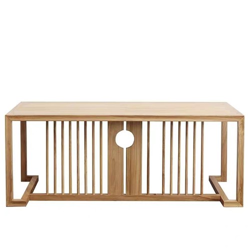 新中式书桌椅禅意实木写字台书法桌书画桌仿古榆木办公桌毛笔画案