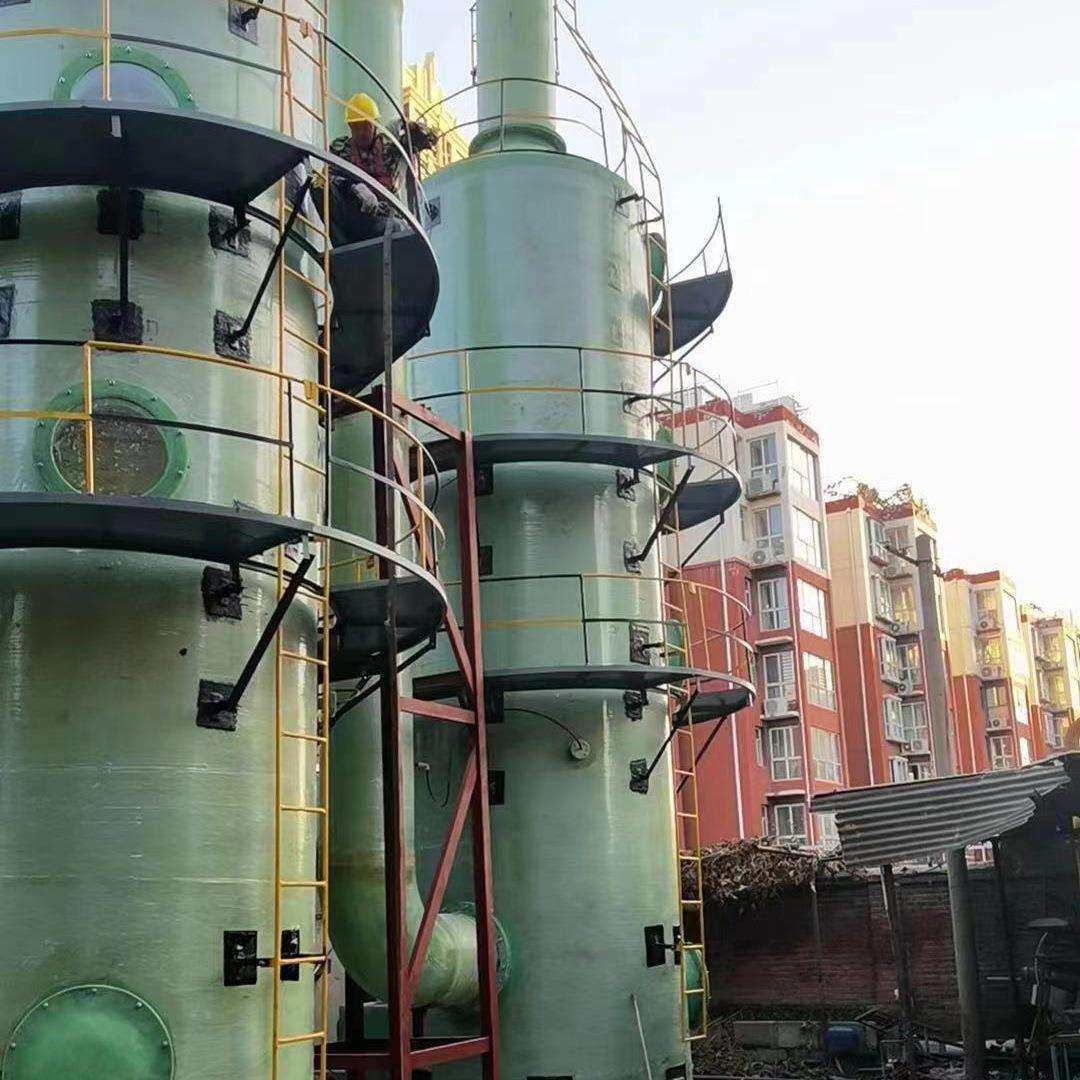 工业废气处理设备脱硫塔脱硫除尘器喷漆有机酸气pp喷淋塔除雾