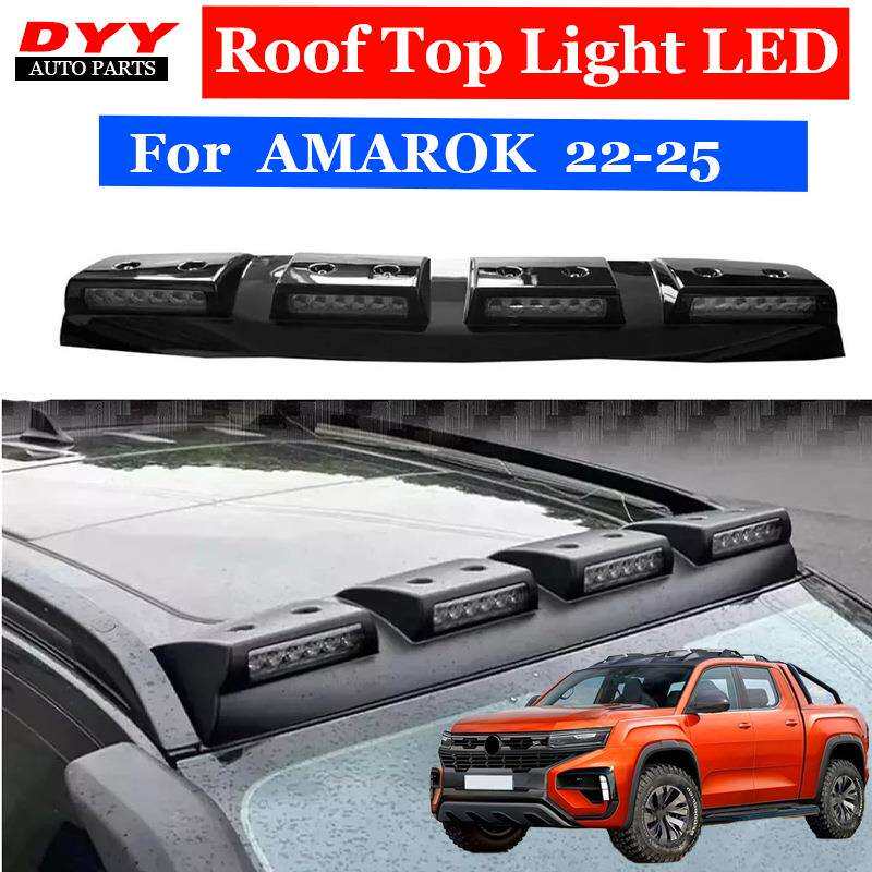跨境适用23+新款皮卡AMAROK车顶灯Amarok 车顶LED四眼射灯专用T9