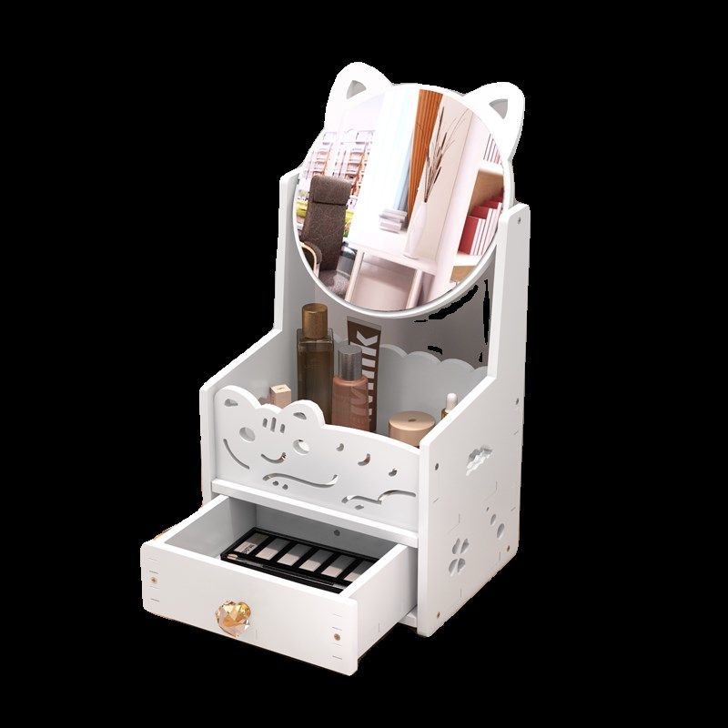 简约化妆镜便携小镜子女梳妆台桌面公主镜卧室学生宿舍台式梳妆镜