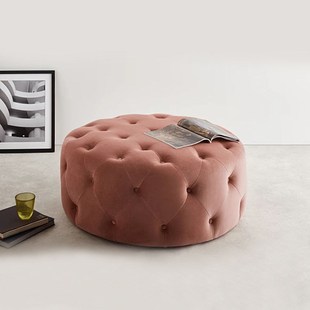 衣帽间沙发凳简约北欧凳子奢华家用换衣凳子圆脚踏更衣室