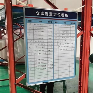 仓库货架管理看板模具物料目视化硬白板写字板定制可擦写磁吸黑板