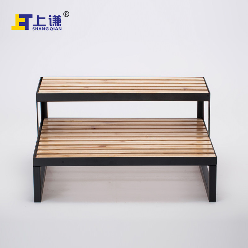 两层松焙铁架糕点西饼烘糕面包房蛋木展柜中岛柜陈列软装陈设