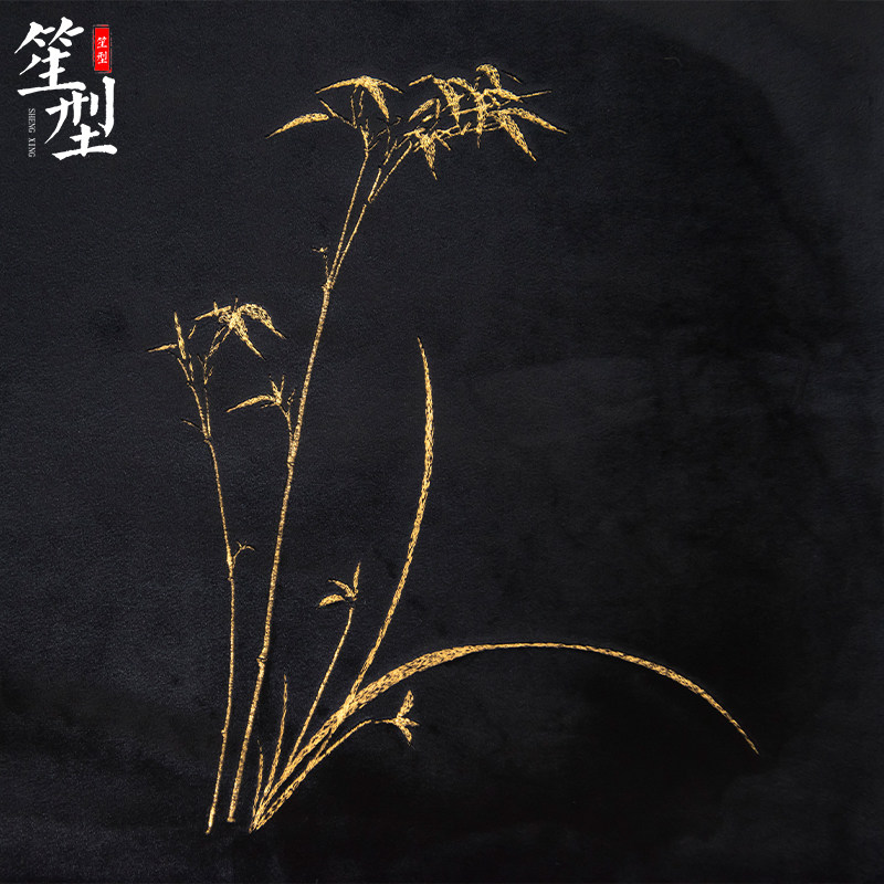 新中茶椅垫古典刺绣绒布坐垫式椅定椅圈椅垫子红木沙发座垫可餐制