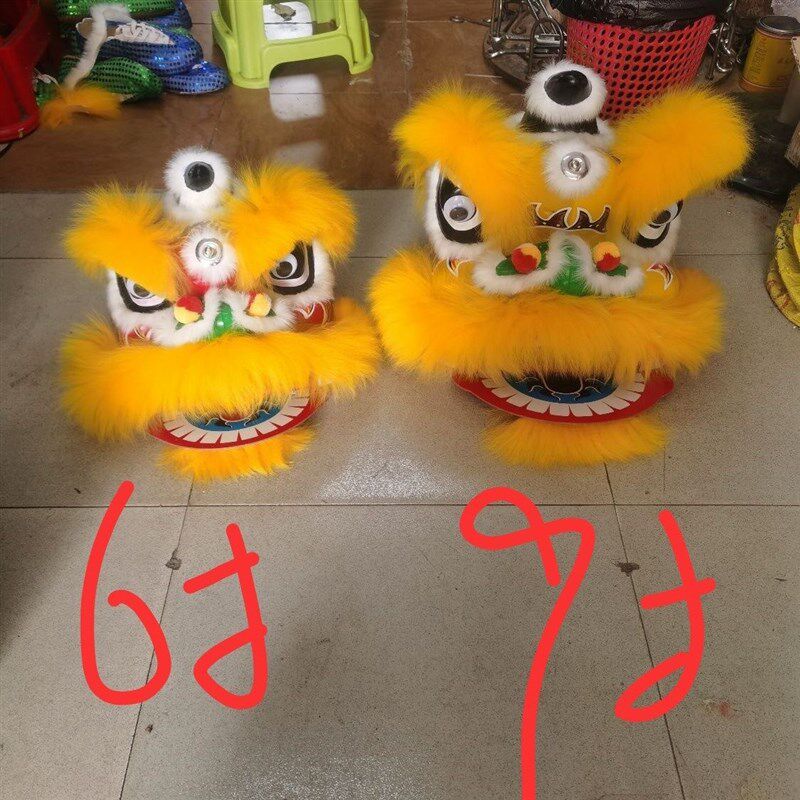 舞狮醒狮可眨眼狮头儿童国潮舞狮子玩具舞儿头幼狮表舞演狮子头