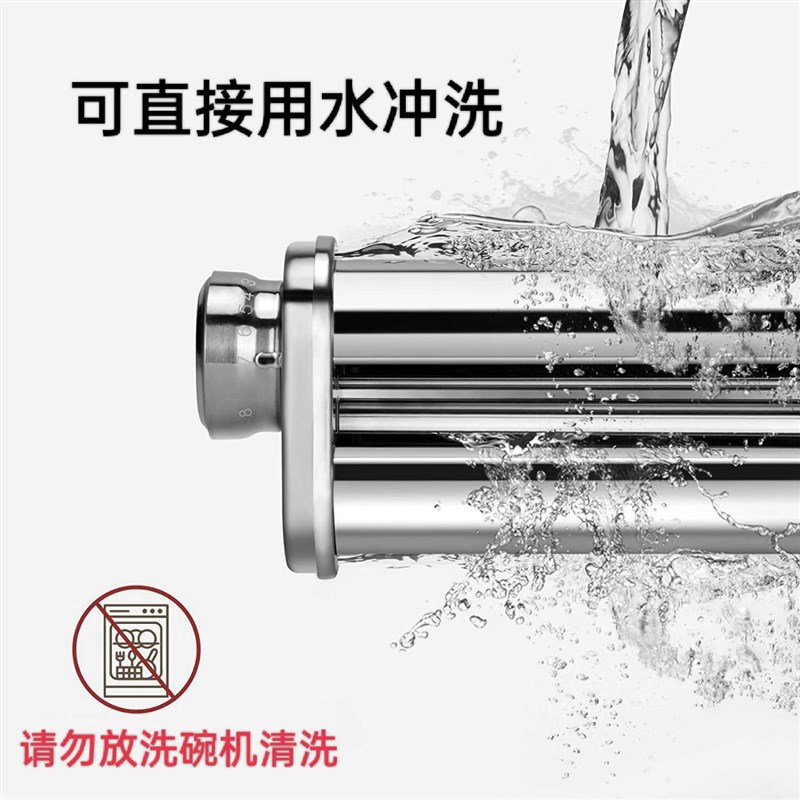 推荐M5厨师机切面不锈钢压面配件三合一面食工具M5绞肉灌香肠器