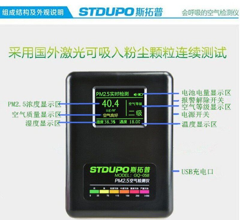 PM2.5检测仪 车间防爆粉尘浓度测试仪 雾霾浓度 空气净化器检测仪