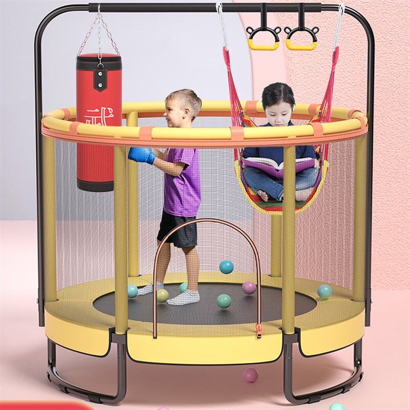 蹦蹦床家用儿童室内小孩宝宝跳跳床蹭蹭床家庭小型护网弹跳床玩具,玩具/童车/益智/积木/模型,蹦床,淘宝优惠券,粉丝福利购,淘宝优惠卷