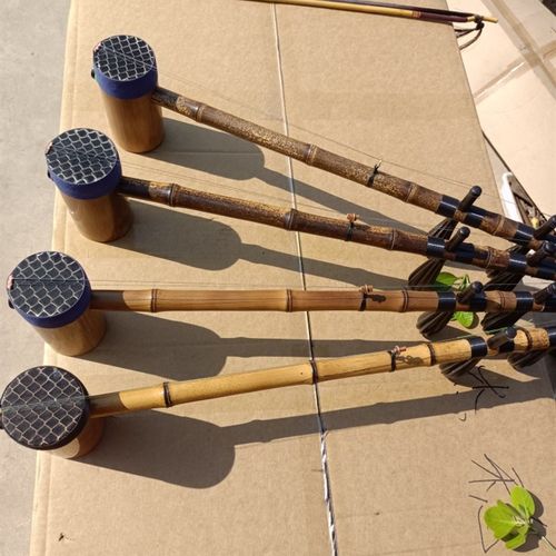 八音顺艺专业演奏京胡大二黄全套配件琴杆瓷实铁里筒黑乌梢蛇皮