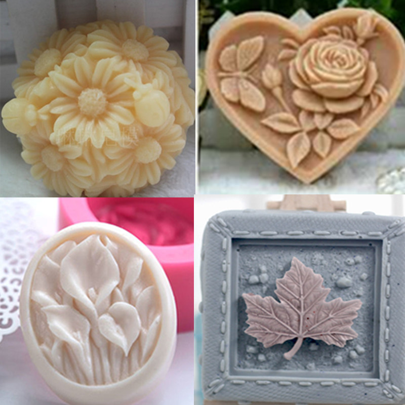 PRZY手工皂模具硅胶做皂基的工具模具 硅胶diy动物卡通自制肥皂模