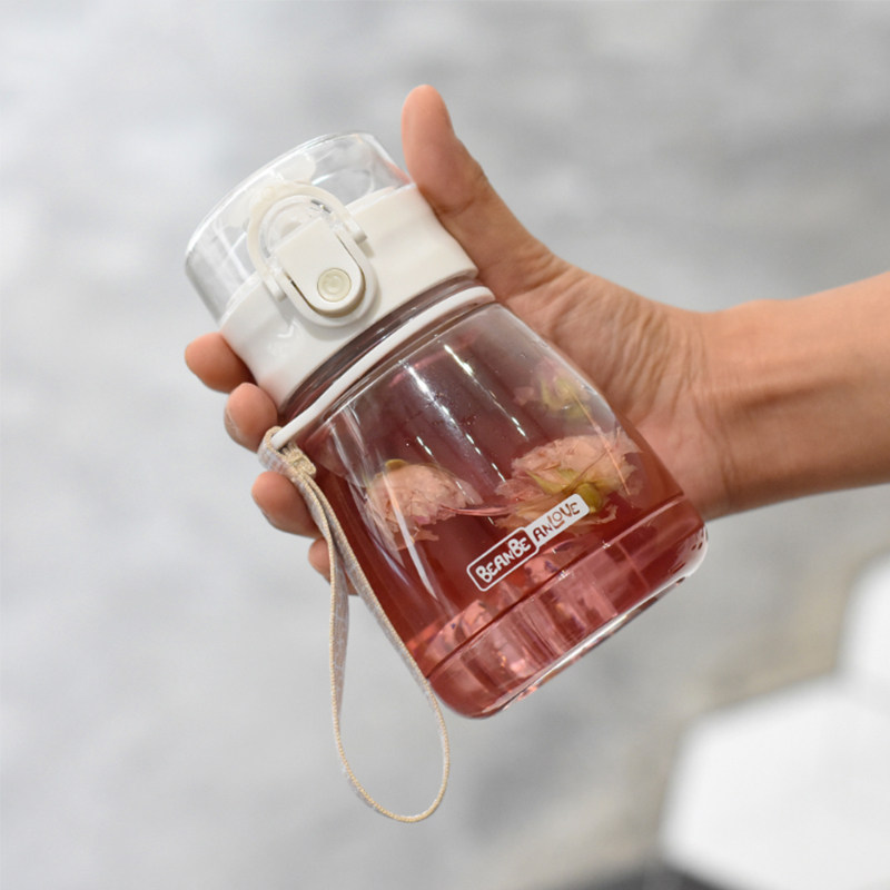 水杯可携式儿童女迷你学生布丁塑料耐高温小巧小容量300ml吸管杯