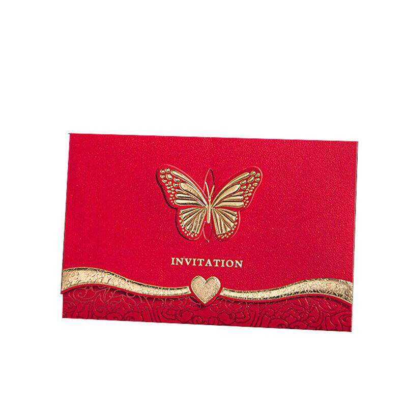 个性婚庆请帖 欧式喜字结婚请柬 2020婚礼创意三折式喜帖定制打印